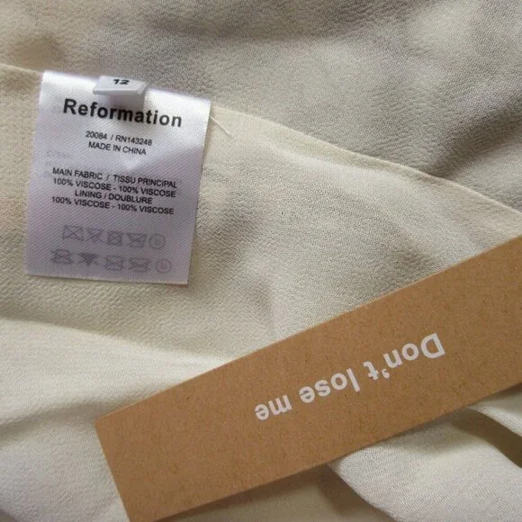 NWT Reformation Kourtney in Frolic Floral Tie Strap Georgette Midi Dress 12 - Picture 4 of 4